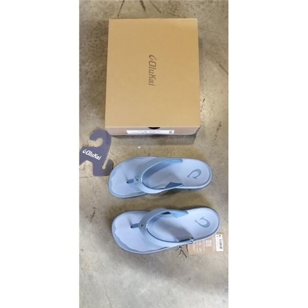 NEW OLUKAI 'OHANA SIZE 10 WOMENS SANDALS, TRENCH BLUE