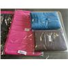 Image 3 : NEW BATH MATTS AND TOWELS, 2 28X56 INCH BATH TOWELS, 1 40X70 BEACH TOWEL, 2 23.5 X 35.5 SOFT FOAM BA