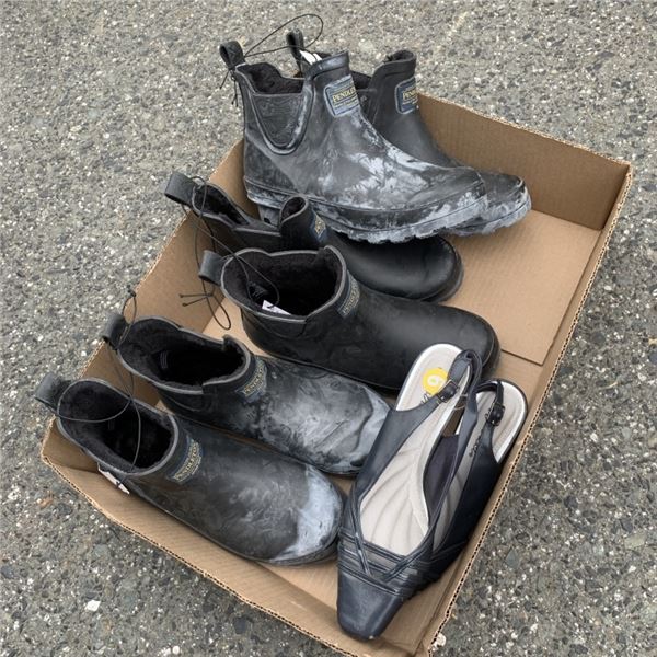 FOUR PAIRS OF NEW SIZE 9 FOOTWEAR