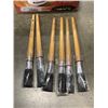 Image 2 : ASSORTED NEW WOOD HANDLE BRISTLE PAINT BRUSHES
