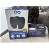 Image 1 : MEMORY FOAM SEAT CUSHION AND CORDLESS NECK STRETCHER