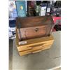 Image 1 : OAK STACKING DRAWERS AND WOODEN DECORATIVE BOX