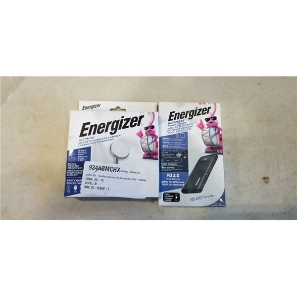 ENERGIZER ULTIMATE WIRELESS MAGNETIC CHARGER 3 IN 1 AND ULTIMATE POWER BANK WITH LCD SCREEN, 10K