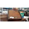 Image 1 : ANTIQUE WOODEN SHOE SHINE BOX