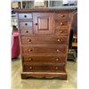 Image 1 : LARGE HIGHBOY DRESSER, MAHOGANY FINISH