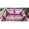 Image 3 : 3PC LEATHER SOFA, LOVESEAT AND CHAIR MODERN CHROME LEGS