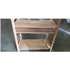 Image 2 : WOODEN SHELVING UNIT 35" WIDE BY 76" TALL