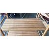 Image 3 : WOODEN SHELVING UNIT 35" WIDE BY 76" TALL