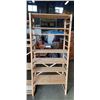 Image 3 : WOODEN SHELVING UNIT 67" WIDE BY 76" TALL