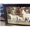 Image 2 : LARGE WALL MIROR WITH HORSE DECOR, 65 INCH X 29 INCH