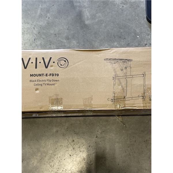 VIVO BLACK ELECTRIC FLIP DOWN CEIULING TV MOUNT