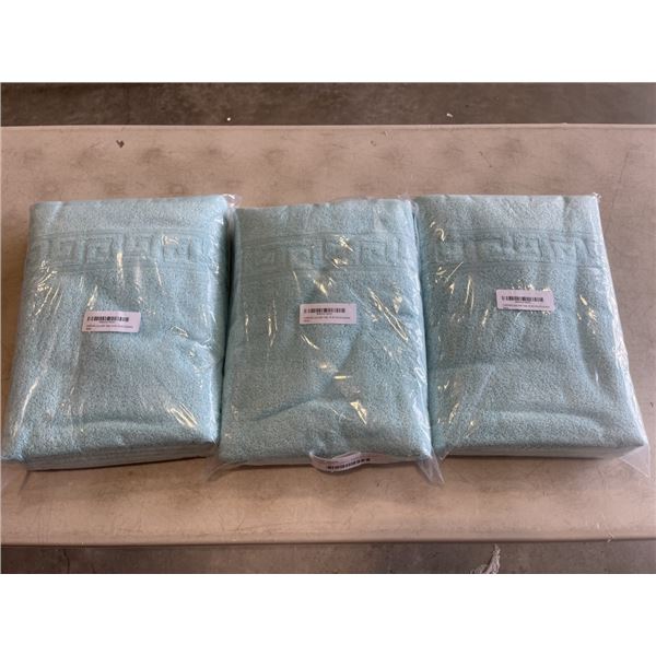 6 NEW BATH TOWELS,  28X56 INCH EACH