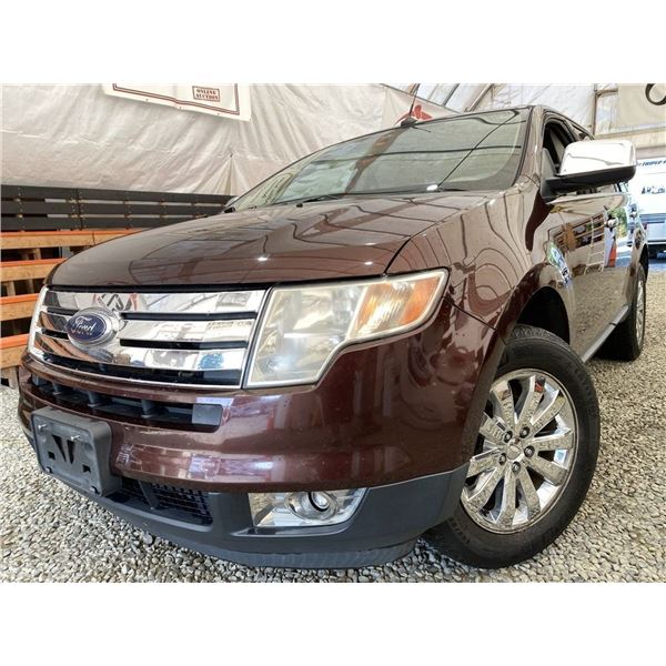 2009 FORD EDGE, MAROON, 224535 KMS, ALL WHEEL DRIVE. - DB06549