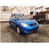 Image 8 : 2007 TOYOTA MATRIX XR, BLUE, 263050 KMS, FRONT WHEEL DRIVE. - J668294