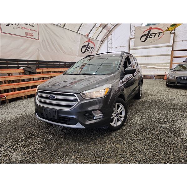 2017 FORD ESCAPE, GREY, 133289 KMS, ALL WHEEL DRIVE. - DA66938