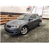 Image 1 : 2014 VOLKSWAGEN JETTA, GREY, 205701 KMS, FRONT WHEEL DRIVE. - D353188