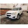 Image 1 : 2011 CHEVY EQUINOX, WHITE, 236973 KMS, FRONT WHEEL DRIVE. - B332058