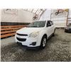 Image 2 : 2011 CHEVY EQUINOX, WHITE, 236973 KMS, FRONT WHEEL DRIVE. - B332058