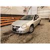 Image 1 : 2004 DODGE NEON SX 2.0, SILVER, 132062 KMS, FRONT WHEEL DRIVE. - B581260