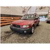 Image 2 : 2003 SUBARU FORESTER, RED, 190294 KMS, ALL WHEEL DRIVE. - B757982