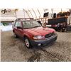 Image 8 : 2003 SUBARU FORESTER, RED, 190294 KMS, ALL WHEEL DRIVE. - B757982