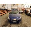 Image 6 : 2012 CHEVROLET CRUZE LT, BLUE, 139031 KMS, FRONT WHEEL DRIVE. - P343606