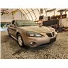 Image 8 : 2007 PONTIAC GRAND PRIX, GOLD, 266125 KMS, FRONT WHEEL DRIVE. NO RESERVE. - J181725