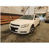 Image 1 : 2008 CHEVY MALIBU, WHITE, 251721 KMS, FRONT WHEEL DRIVE. - B231837