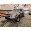 Image 1 : 2007 HONDA PILOT, GREY, 179879 MILES, FRONT WHEEL DRIVE. - D027907