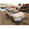 Image 10 : 2009 HONDA CIVIC, WHITE, 184524 KMS, FRONT WHEEL DRIVE. - D801133