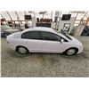 Image 12 : 2009 HONDA CIVIC, WHITE, 184524 KMS, FRONT WHEEL DRIVE. - D801133