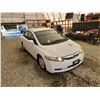 Image 9 : 2009 HONDA CIVIC, WHITE, 184524 KMS, FRONT WHEEL DRIVE. - D801133