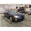 Image 8 : 2007 PONTIAC GRAND PRIX, BLUE, 265569 KMS, FRONT WHEEL DRIVE. - D223557