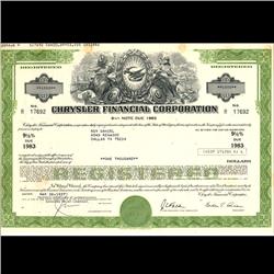 1970s Chrysler Bond Certificate Scarce Green (COI-3340)