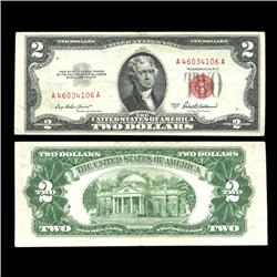 1953A $2 Silver Certificate Crisp Circulated SCARCE (COI-4714)