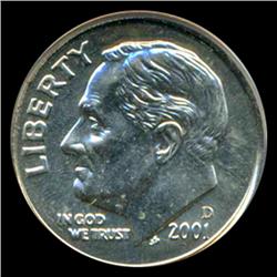 2001D Roosevelt Dime Graded PCGS MS68 FB (COI-4770)