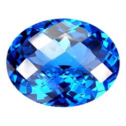 5.73ct TOP GRADE Blue Checker Topaz  (GEM-18549)
