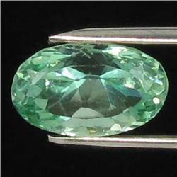 7.25ct Natural Deep Patroke Green Kunzite Oval VVS Appraisal Estimate $740 (GEM-18556)
