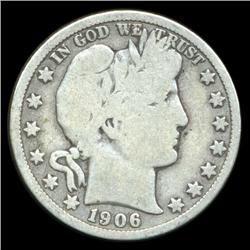 1906D Barber Half G+ (COI-5716)
