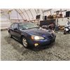 Image 8 : 2007 PONTIAC GRAND PRIX, BLUE, 265569 KMS, FRONT WHEEL DRIVE. - D223557
