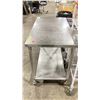 Image 2 : STAINLESS STEEL 2 TIER 44"W X 24"D X 35"H MOBILE COMMERCIAL PREPARATION TABLE