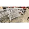 Image 1 : WHITE 3 TIER 48"W X 24"D X 40"H COMMERCIAL MOBILE METRO RACKING SYSTEM