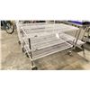 Image 1 : WHITE / CHROME 3 TIER 48"W X 24"D X 34"H COMMERCIAL MOBILE METRO RACKING SYSTEM