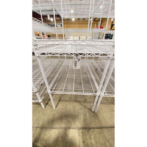 WHITE 2 TIER 48"W X 24"D X 35"H COMMERCIAL METRO RACKING SYSTEM