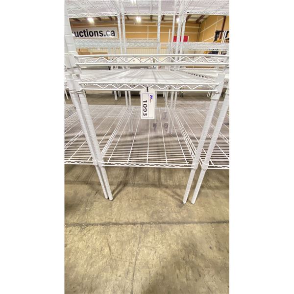 WHITE 2 TIER 48"W X 24"D X 35"H COMMERCIAL METRO RACKING SYSTEM