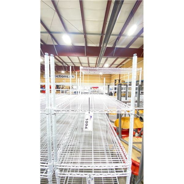 WHITE 2 TIER 48"W X 24"D X 35"H COMMERCIAL METRO RACKING SYSTEM