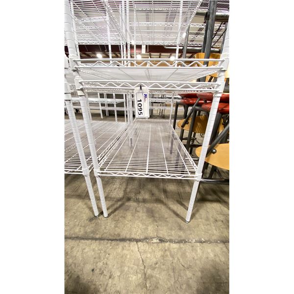 WHITE 2 TIER 48"W X 24"D X 35"H COMMERCIAL METRO RACKING SYSTEM