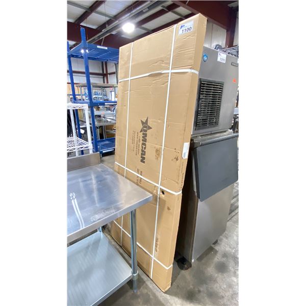 OMCAN STAINLESS STEEL 72"W X 30"D X 34"H COMMERCIAL 2 TIER PREPARATION TABLE *IN BOX*