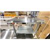 Image 1 : OMCAN STAINLESS STEEL 36"W X 30"D X 24"H COMMERCIAL 2 TIER EQUIPMENT STAND WITH SPILL EDGE