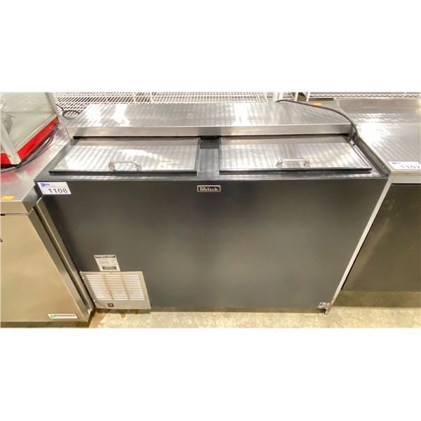 PERLICK FR48 STAINLESS STEEL / BLACK 2 DOOR ELECTRIC COMMERCIAL TOP DOOR MOBILE GLASS FROSTER